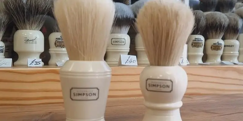 Simpsons Boar Hair Shaving Brushes And Progress Vulfix Badger/Boar Mix