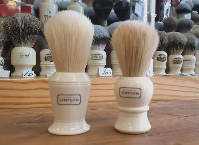Simpsons Boar Hair Shaving Brushes And Progress Vulfix Badger/Boar Mix
