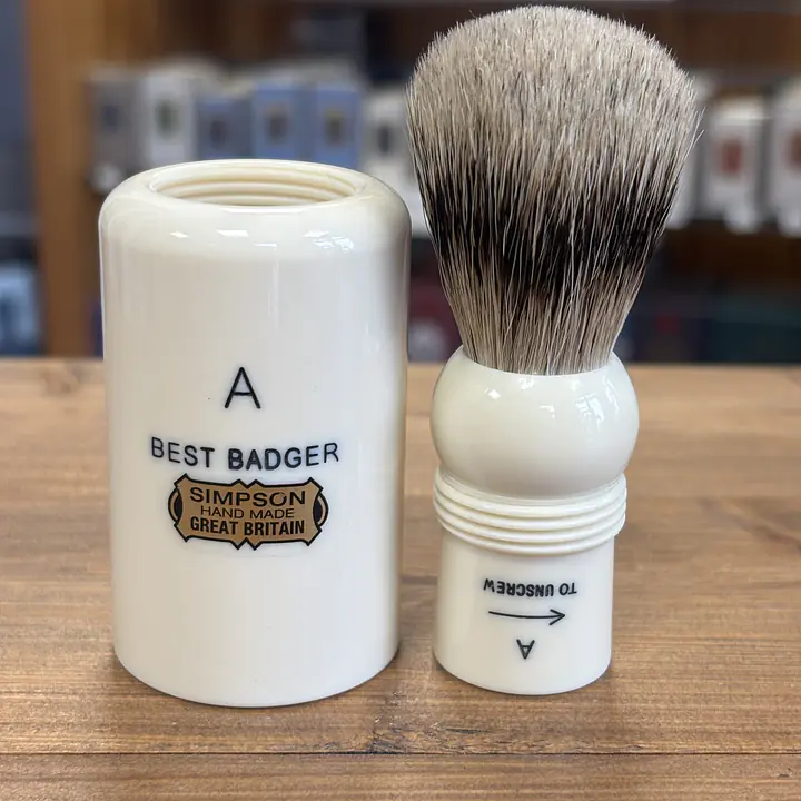 Simpsons Major Best Travel Badger Hair Shaving Brush