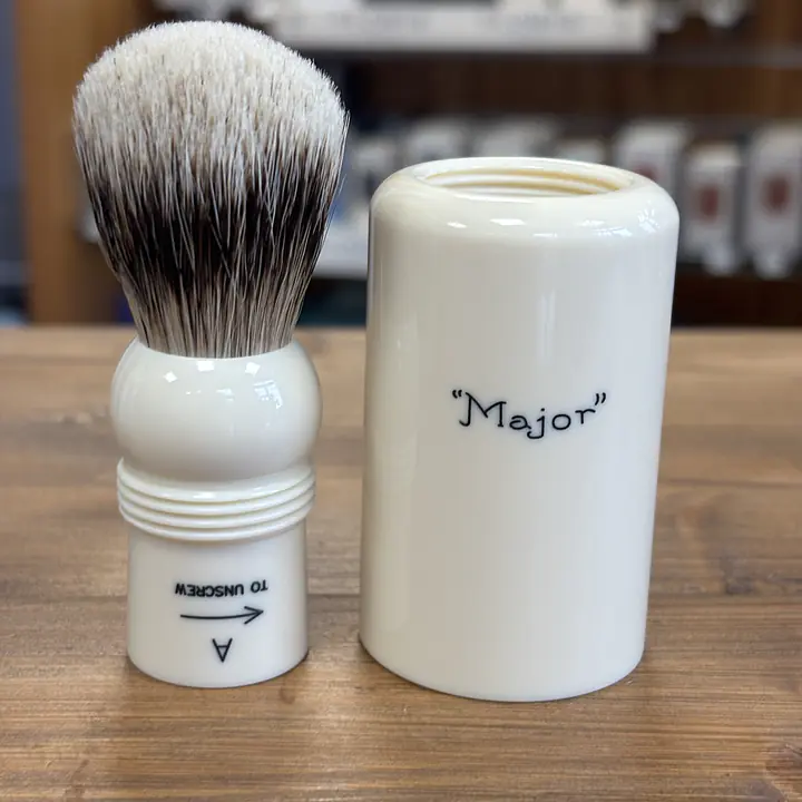 Simpsons Major Super Travel Badger Hair Shaving Brush