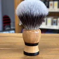 The Gentleman's Groom Room G7 Olive And Horn Stubby Shaving Brush - Master